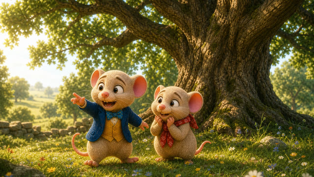Scene 40 - Le Rat des Villes et le Rat des Champs