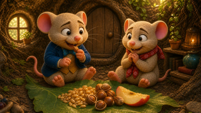 Scene 43 - Le Rat des Villes et le Rat des Champs