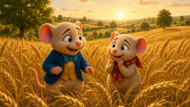 Scene 45 - Le Rat des Villes et le Rat des Champs