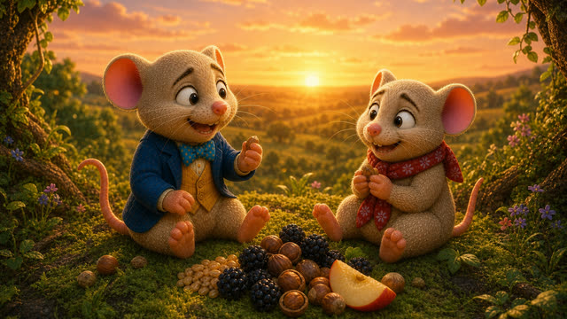 Scene 47 - Le Rat des Villes et le Rat des Champs