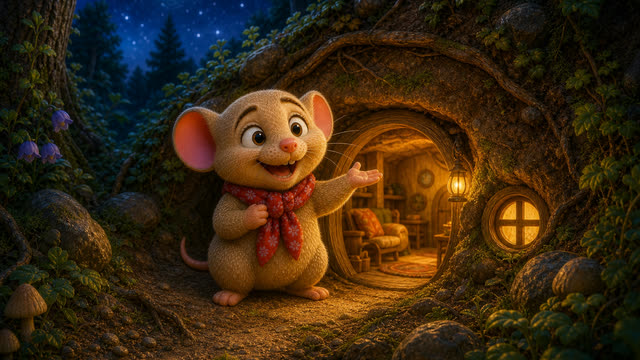 Scene 56 - Le Rat des Villes et le Rat des Champs