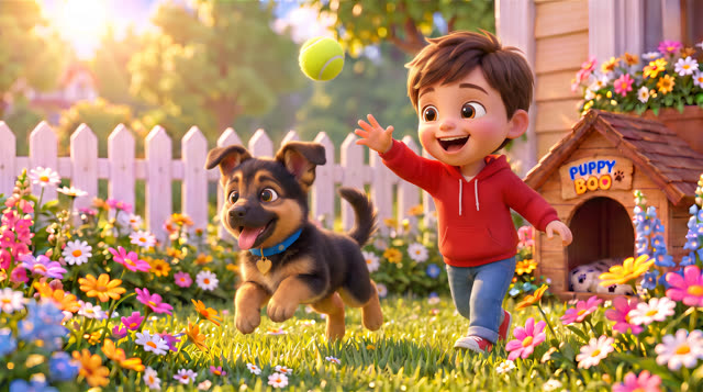 Scene 12 - Puppy Boo, Come and Play!