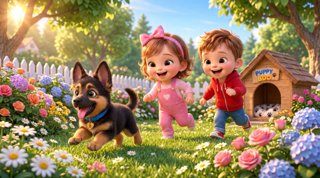 Scene 14 - Puppy Boo, Come and Play!