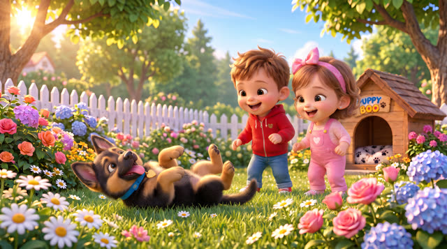 Scene 16 - Puppy Boo, Come and Play!