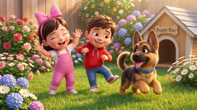 Scene 21 - Puppy Boo, Come and Play!