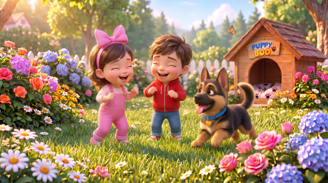 Scene 23 - Puppy Boo, Come and Play!