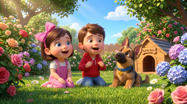 Scene 26 - Puppy Boo, Come and Play!