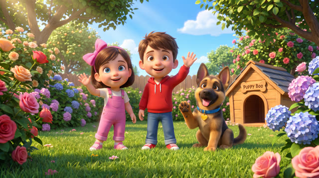 Scene 27 - Puppy Boo, Come and Play!