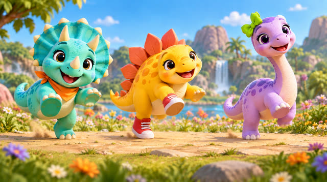 Scene 3 - Dino Stomp & Freeze!