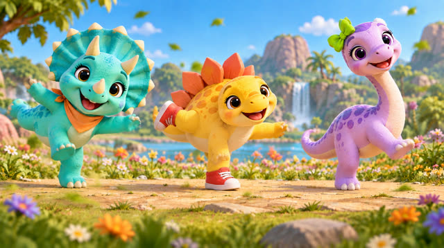 Scene 5 - Dino Stomp & Freeze!