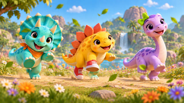 Scene 7 - Dino Stomp & Freeze!