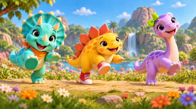 Scene 8 - Dino Stomp & Freeze!
