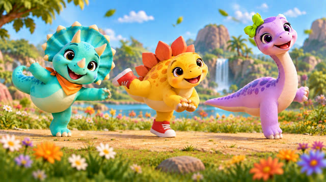 Scene 9 - Dino Stomp & Freeze!