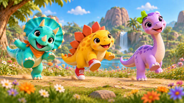 Scene 12 - Dino Stomp & Freeze!