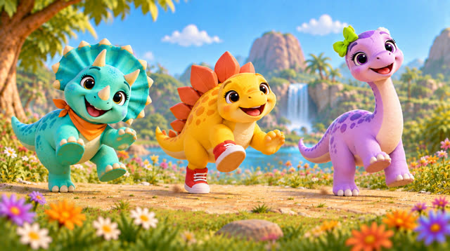 Scene 15 - Dino Stomp & Freeze!
