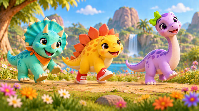 Scene 16 - Dino Stomp & Freeze!