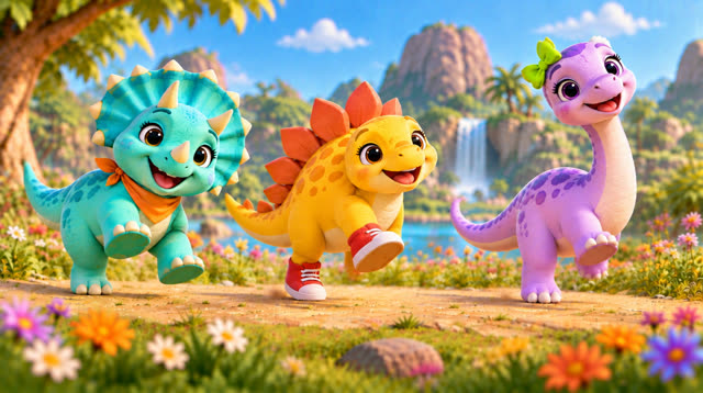 Scene 17 - Dino Stomp & Freeze!