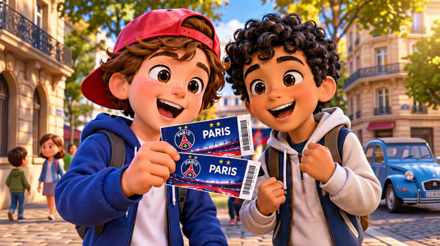 Scene 1 - Noah & Mehdi découvrent le PSG 🔴🔵 | Une soirée au Parc | Lala Kids Planet