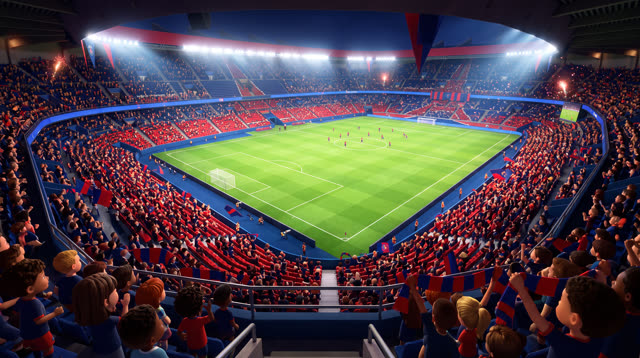 Scene 24 - Noah & Mehdi découvrent le PSG 🔴🔵 | Une soirée au Parc | Lala Kids Planet