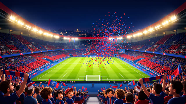 Scene 28 - Noah & Mehdi découvrent le PSG 🔴🔵 | Une soirée au Parc | Lala Kids Planet