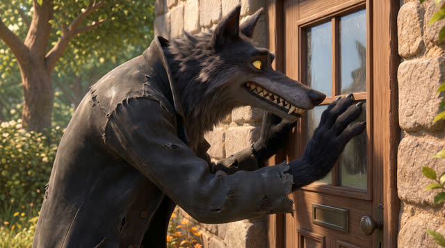 Scene 9 - Le Loup et les Sept Chevreaux