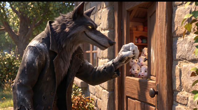 Scene 16 - Le Loup et les Sept Chevreaux