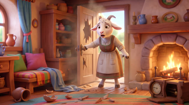 Scene 20 - Le Loup et les Sept Chevreaux