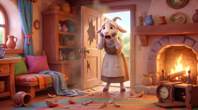 Scene 21 - Le Loup et les Sept Chevreaux