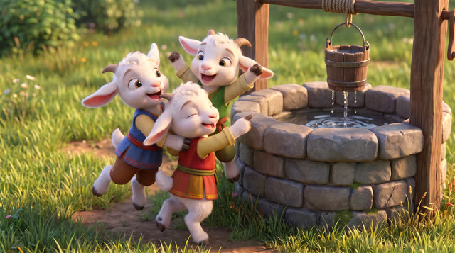 Scene 33 - Le Loup et les Sept Chevreaux