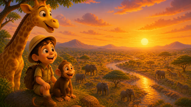 Scene 27 - African Safari With My Giraffe