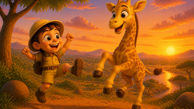 Scene 28 - African Safari With My Giraffe