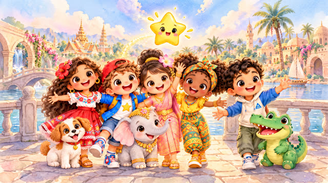 Scene 21 - La grande rencontre des amis | Lala Kids Planet