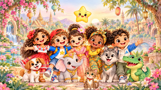 Scene 29 - La grande rencontre des amis | Lala Kids Planet