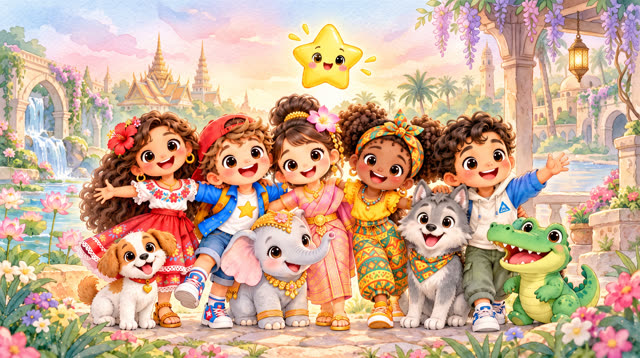 Scene 32 - La grande rencontre des amis | Lala Kids Planet