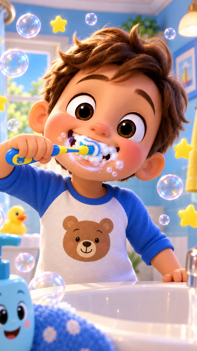 Scene 6 - 🪥 BRUSH, BRUSH, BRUSH! 🦷✨ | Fun Tooth Brushing Song for Kids!