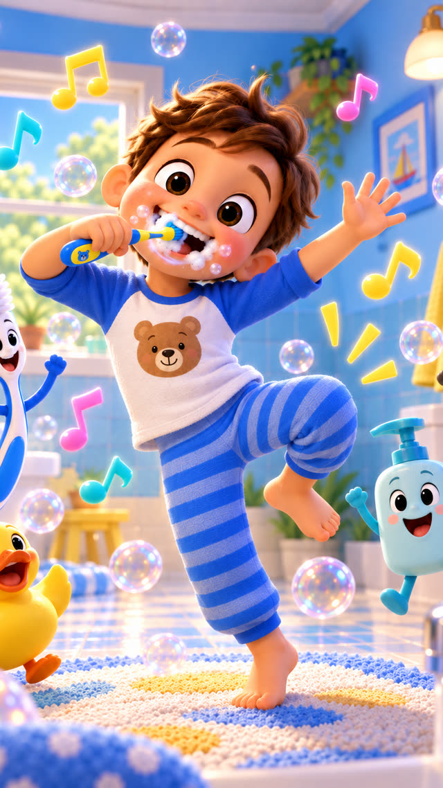 Scene 10 - 🪥 BRUSH, BRUSH, BRUSH! 🦷✨ | Fun Tooth Brushing Song for Kids!