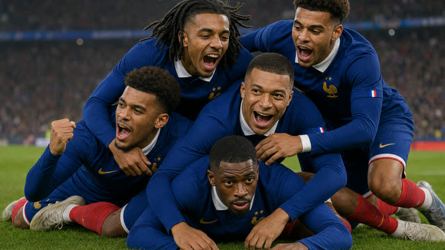 Scene 25 - Désiré Doué, Dembélé, Olise, Kylian Mbappé
