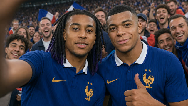 Scene 38 - Désiré Doué, Dembélé, Olise, Kylian Mbappé