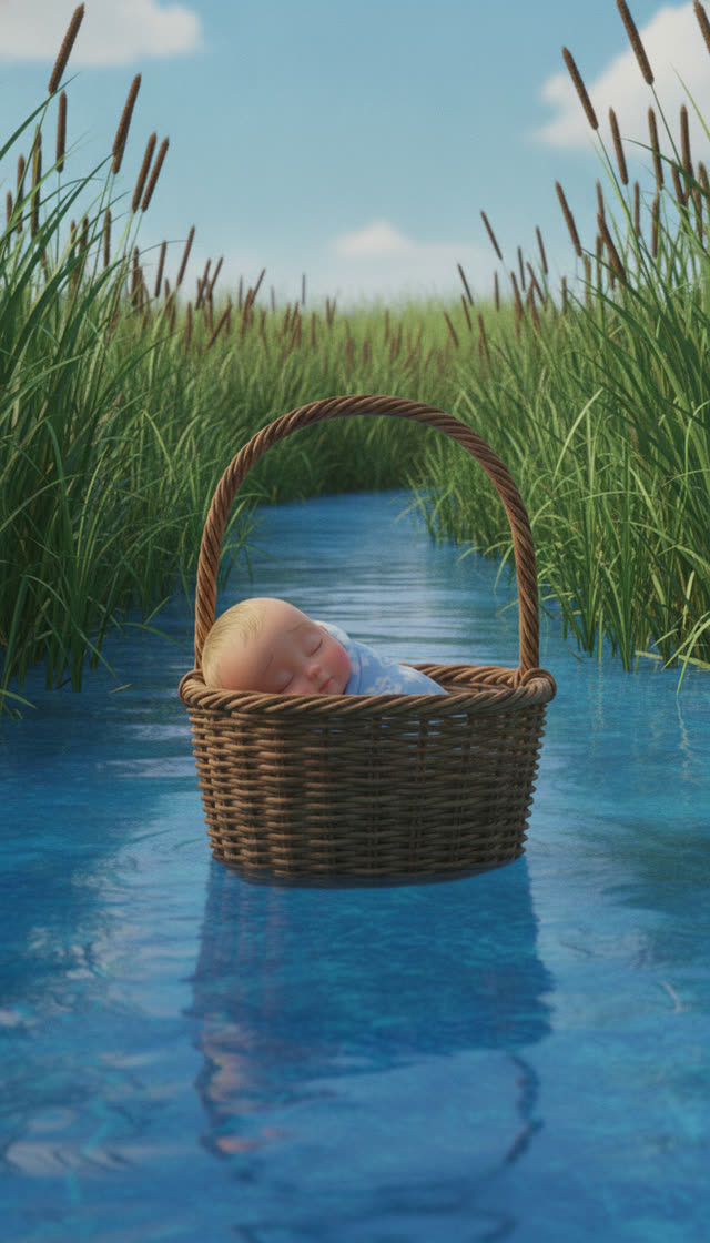 Scene 4 - Baby Moses in the Basket