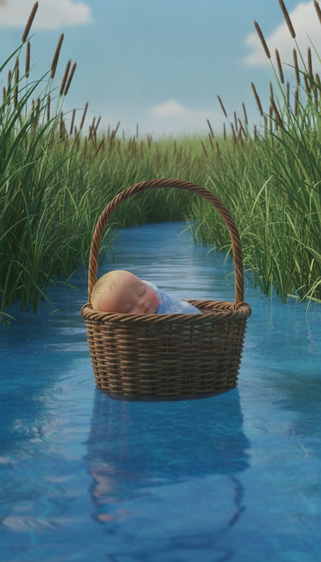 Scene 5 - Baby Moses in the Basket