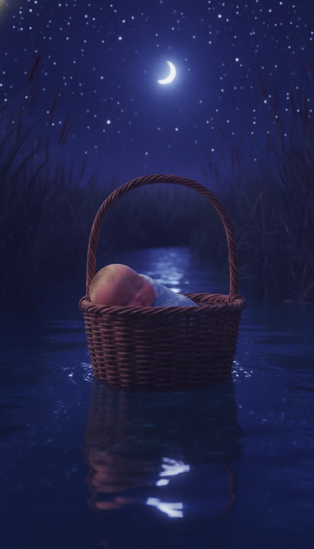 Scene 8 - Baby Moses in the Basket