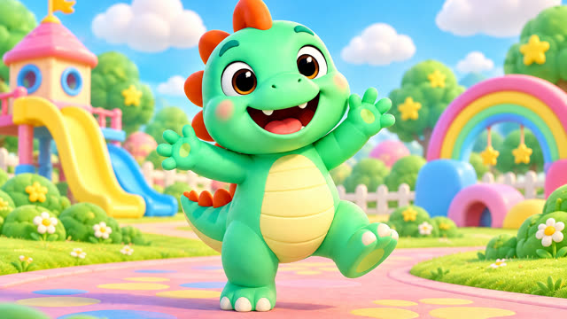 Scene 1 - The Dino Wiggle Song