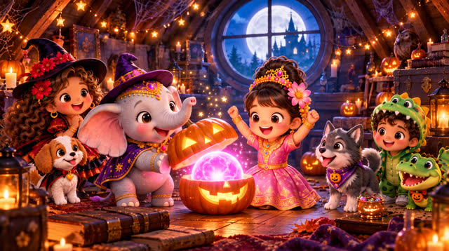 Scene 20 - Le mystère de la lanterne d’Halloween 🎃 | Lala Kids Planet