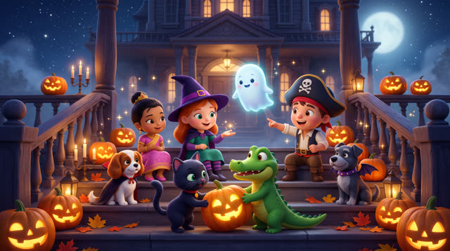Scene 48 - Le mystère de la lanterne d’Halloween 🎃 | Lala Kids Planet