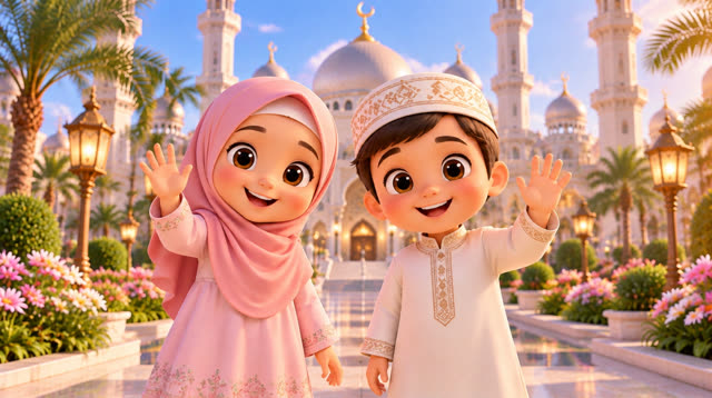 Scene 2 - Assalamu Alaikum 🌙 | Islamic Song for Kids