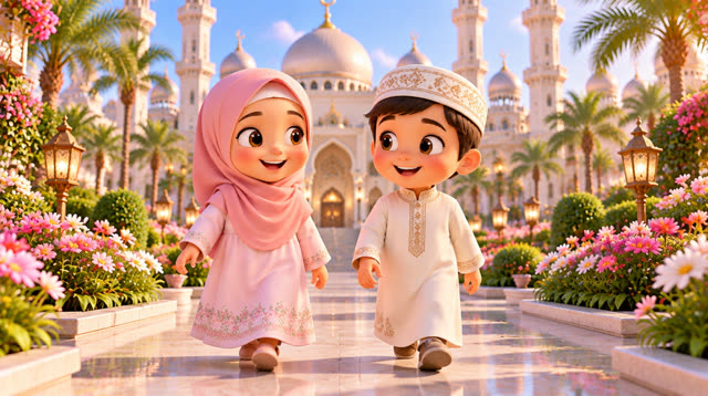 Scene 3 - Assalamu Alaikum 🌙 | Islamic Song for Kids