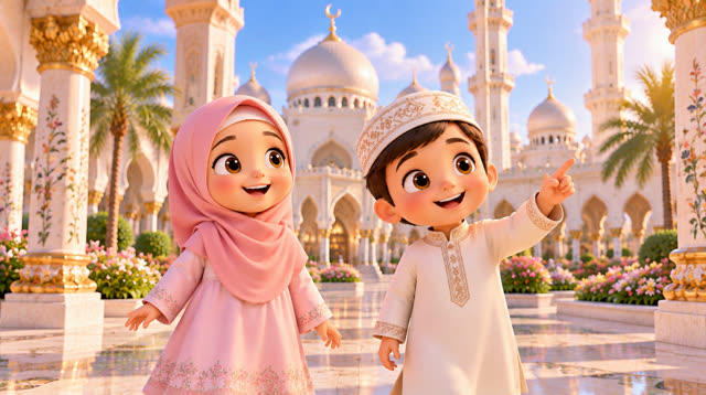 Scene 4 - Assalamu Alaikum 🌙 | Islamic Song for Kids