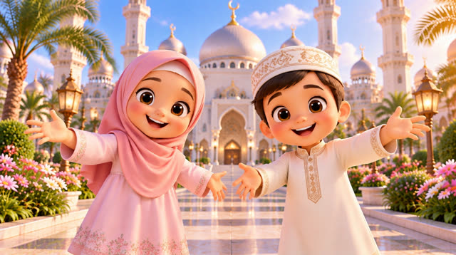 Scene 5 - Assalamu Alaikum 🌙 | Islamic Song for Kids