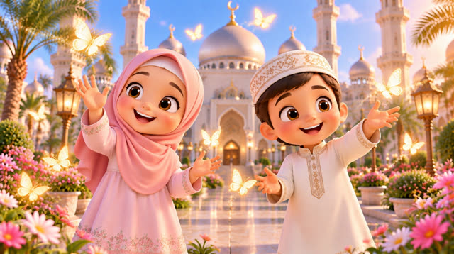 Scene 6 - Assalamu Alaikum 🌙 | Islamic Song for Kids