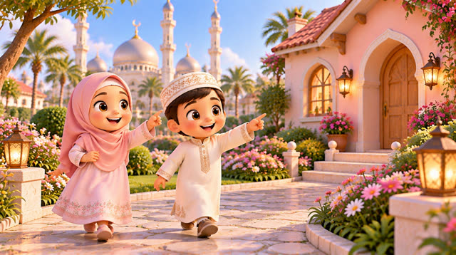 Scene 7 - Assalamu Alaikum 🌙 | Islamic Song for Kids